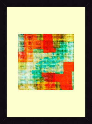 19% OFF on ART4U Teal and Orange I - Framed Print 16 inch x 22 inch 22 inch X inch 16, Multicolor