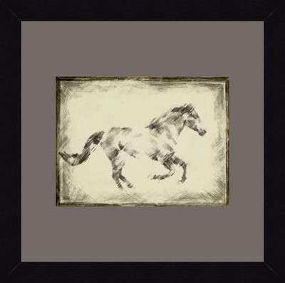 18% OFF on ART4U Equine Study I - Framed Print 16 inch x 16 inch 16 inch X inch 16, Multicolor