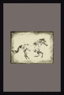 25% OFF on ART4U Equine Study I - Framed Print 24 inch x 36 inch 36 inch X inch 24, Multicolor