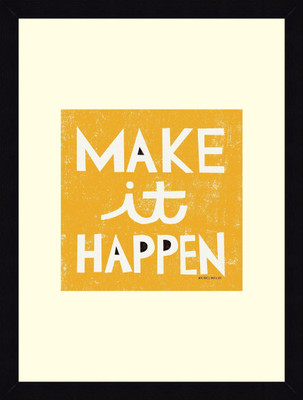 25% OFF on ART4U Make it Happen - Framed Print 20 inch x 26 inch 26 inch X inch 20, Multicolor