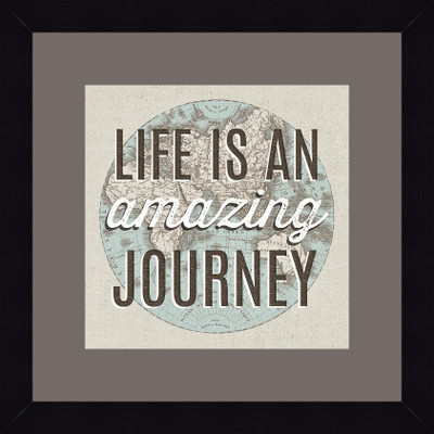 19% OFF on ART4U French World Map Inspiration Amazing Journey - Framed Print 16 inch x 16 inch 16 inch X inch 16, Multicolor