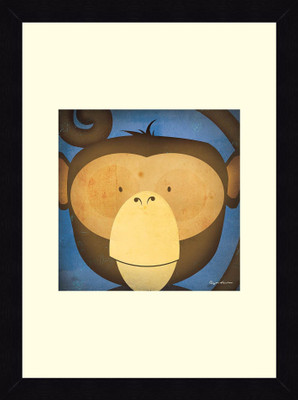 19% OFF on ART4U Monkey WOW - Framed Print 16 inch x 22 inch 22 inch X inch 16, Multicolor
