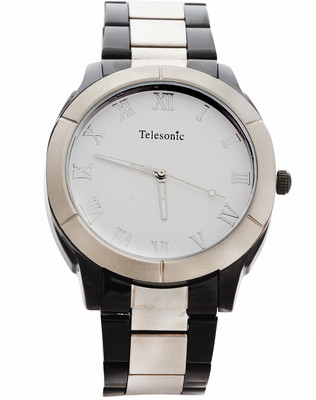 60% OFF on Telesonic GCSB03-WHITE Platinum Time Analog Watch - For Men