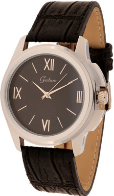 80% OFF on Gesture Elegant Black Simple Dial Elegant Analog Watch - For Men 80% OFF on Gesture Elegant Black Simple Dial Elegant Analog Watch - For Men