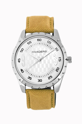 73% OFF on Invaders 67054-Ssylw Jeans 2 Analog Watch - For Men