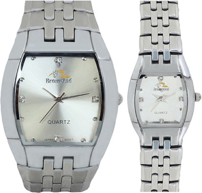 54% OFF on Bromstad 691PW-Silver Pair Analog Watch - For Couple 54% OFF on Bromstad 691PW-Silver Pair Analog Watch - For Couple