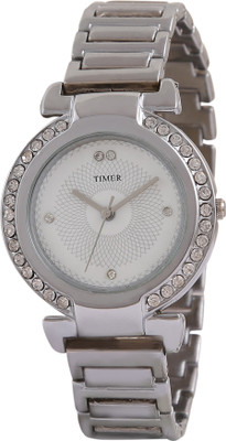 72% OFF on Timer Tr-5113 Stylish Studded Analog Watch - For Girls