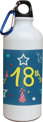 54% OFF on Tiedribbons 18th Happy Birthday White Travel 600 ml Water Bottle