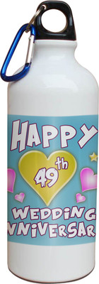 63% OFF on Tiedribbons 49th Happy Anniversary White Travel 600 ml Water Bottle 63% OFF on Tiedribbons 49th Happy Anniversary White Travel 600 ml Water Bottle