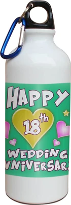 54% OFF on Tiedribbons 18th Happy Anniversary White Travel 600 ml Water Bottle 54% OFF on Tiedribbons 18th Happy Anniversary White Travel 600 ml Water Bottle