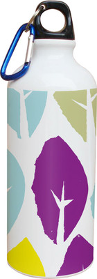 55% OFF on Tiedribbons Purple And Light Green Pattern 600 ml Water Bottle
