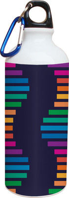 55% OFF on Tiedribbons Dark Blacksnak Shap Pattern 600 ml Water Bottle