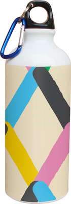 60% OFF on Tiedribbons Color Full Lines With Beautifull Background Pattern 600 ml Water Bottle