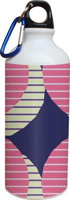 55% OFF on Tiedribbons Pink And Blue Pattern 600 ml Water Bottle