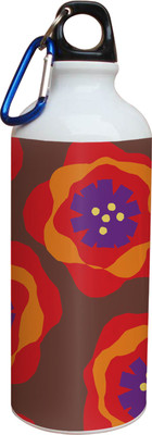 55% OFF on Tiedribbons Red And Yellow Floral Pattern 600 ml Water Bottle