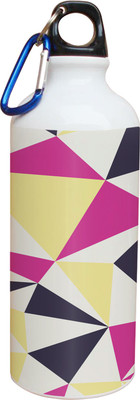 55% OFF on Tiedribbons Pinkand Blue Tringle Shap Pattern 600 ml Water Bottle