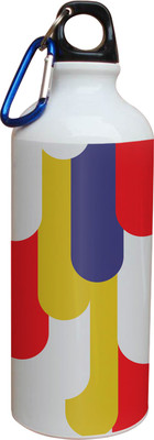 60% OFF on Tiedribbons Red Yellow And Blue Colored Pattern 600 ml Water Bottle