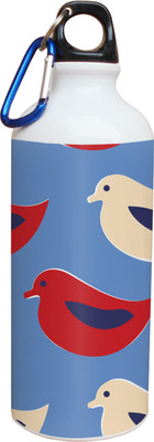 55% OFF on Tiedribbons Red And Cream Bird Pattern 600 ml Water Bottle