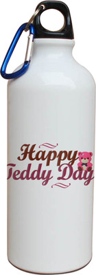 50% OFF on Tiedribbons Happy Teddy Day With Heart Sipper 600 ml Water Bottle