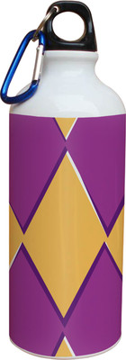 60% OFF on Tiedribbons Yellow And Purple Diamond Shap Pattern 600 ml Water Bottle