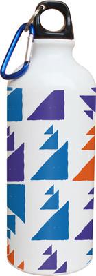 55% OFF on Tiedribbons Mix Colored Tringle Pattern 600 ml Water Bottle