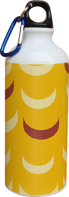 60% OFF on Tiedribbons Yellow Background And Cream And Brown Pattern 600 ml Water Bottle
