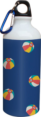 60% OFF on Tiedribbons Blue Background Colored Umbrella Pattern 600 ml Water Bottle