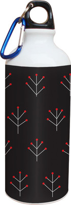 60% OFF on Tiedribbons Black Background Pattern 600 ml Water Bottle