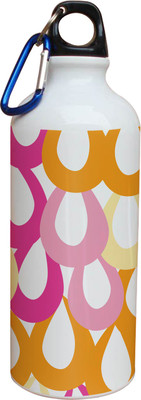 60% OFF on Tiedribbons Light Pink Dark Pink And Yellow Pattern 600 ml Water Bottle