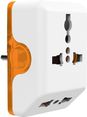 Norwood Angular 3 pin Multiplug Worldwide Adaptor Transparent Orange Norwood Angular 3 pin Multiplug Worldwide Adaptor Transparent Orange