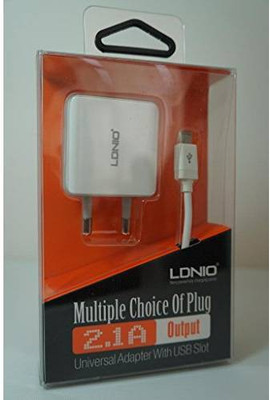 34% OFF on LDNIO Mobile Charger Multi Choice of Plug Worldwide Adaptor White