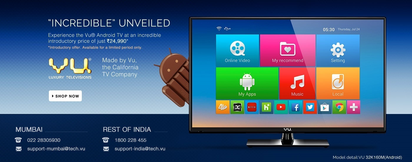 VU Android TV Buy VU TV, TVs Online at Best Prices in India