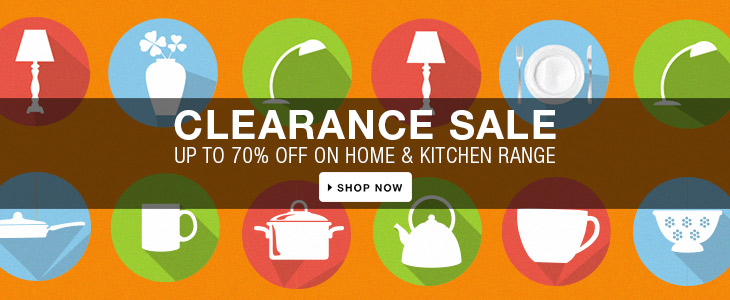 Flipkart: Clearance Sale – Upto 70% OFF on Home & Kitchen Range