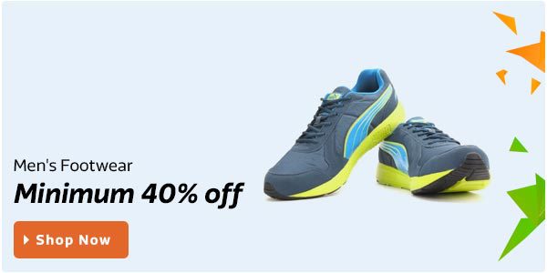 Men's Footwear  Minimum 40% off