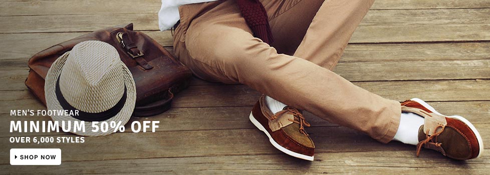 MINIMUM 50% OFF on Men's Footwear