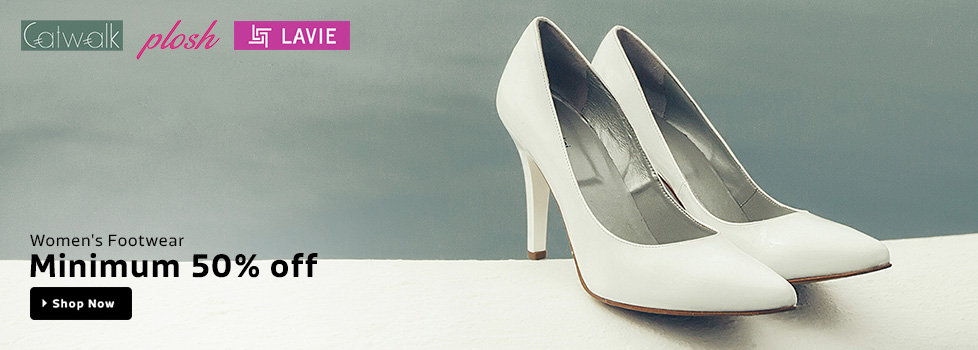 MINIMUM 50% OFF on Women's Footwear
