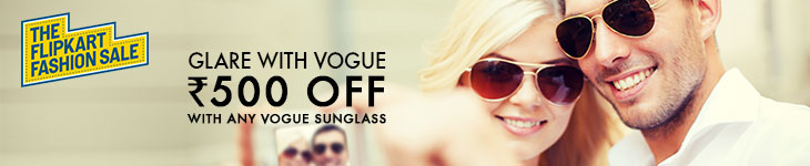 Deals - Delhi - Rs 500 off on any Vogue Sunglasses<br>Business - Flipkart.com